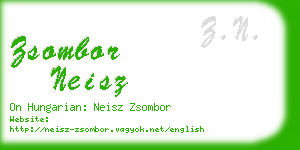 zsombor neisz business card